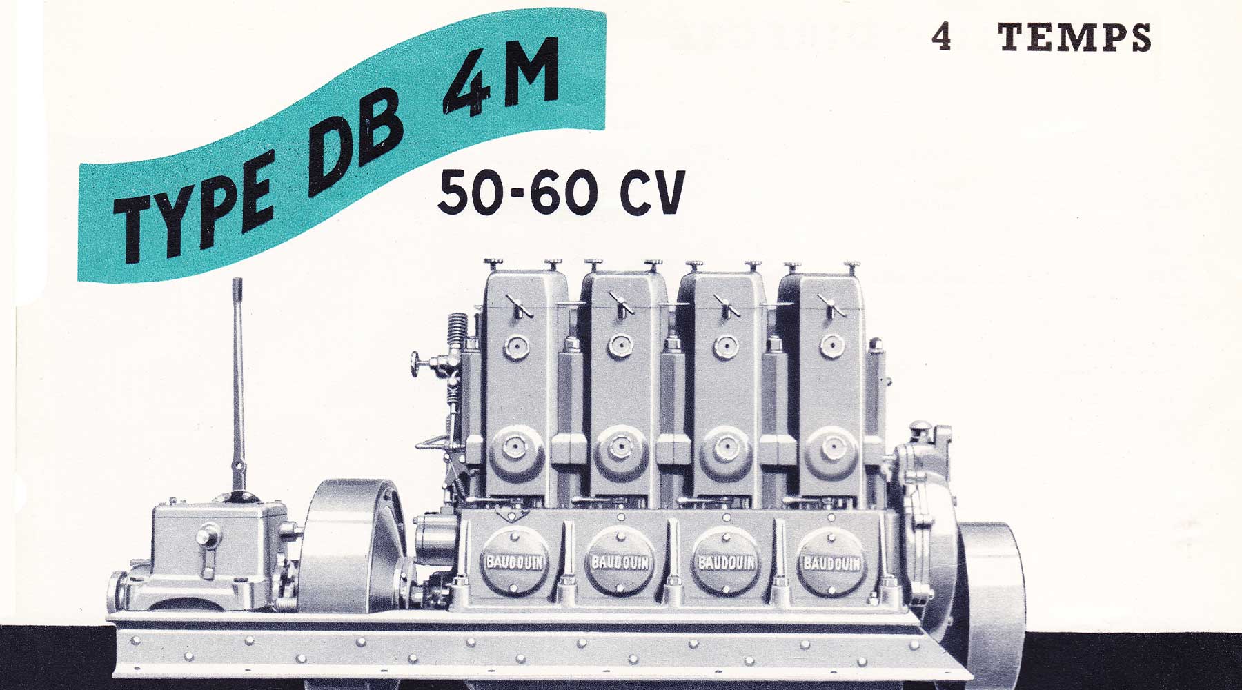 Old Moteurs Baudouin engine advert.